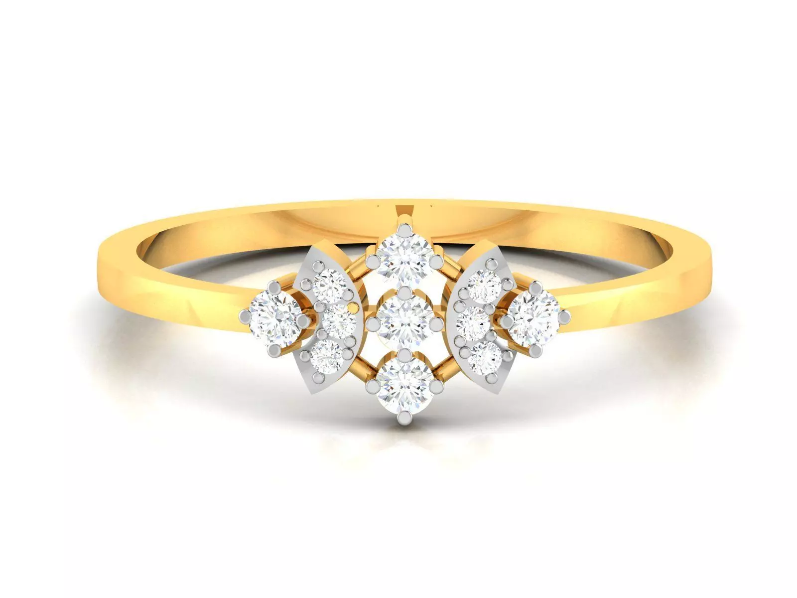 Women Diamond Ring 3dm render details 3D print model_0