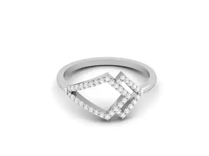 Women Diamond Ring 3dm render details