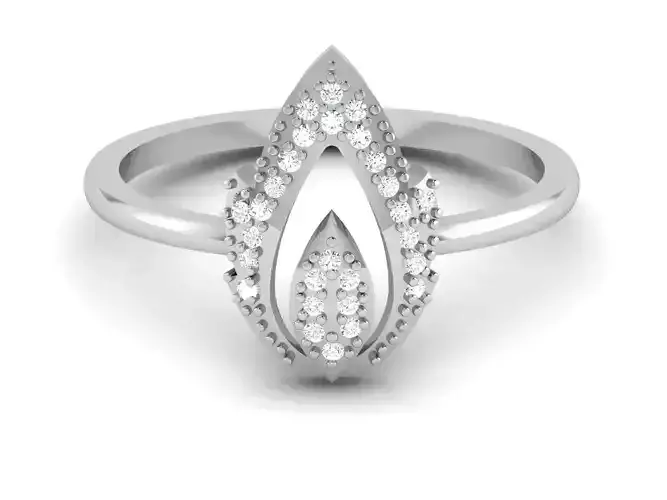 Women Diamond Ring 3dm render details