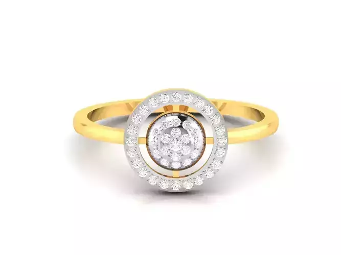 Women Diamond Ring 3dm render details