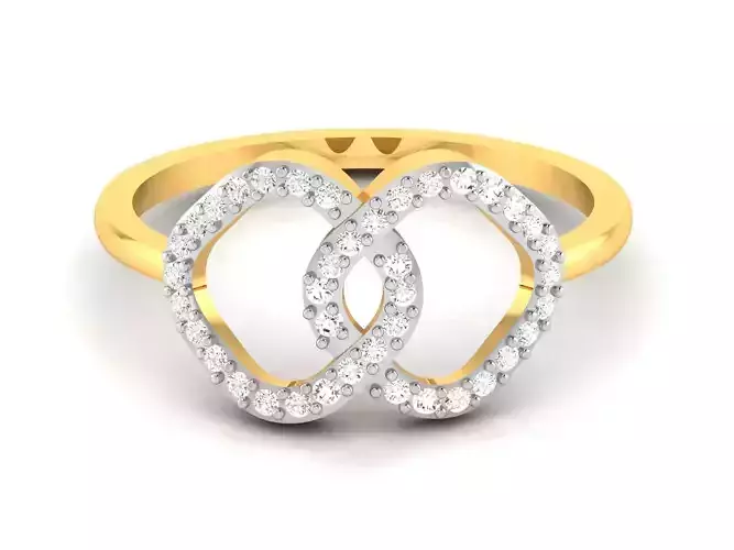 Women Diamond Ring 3dm render details