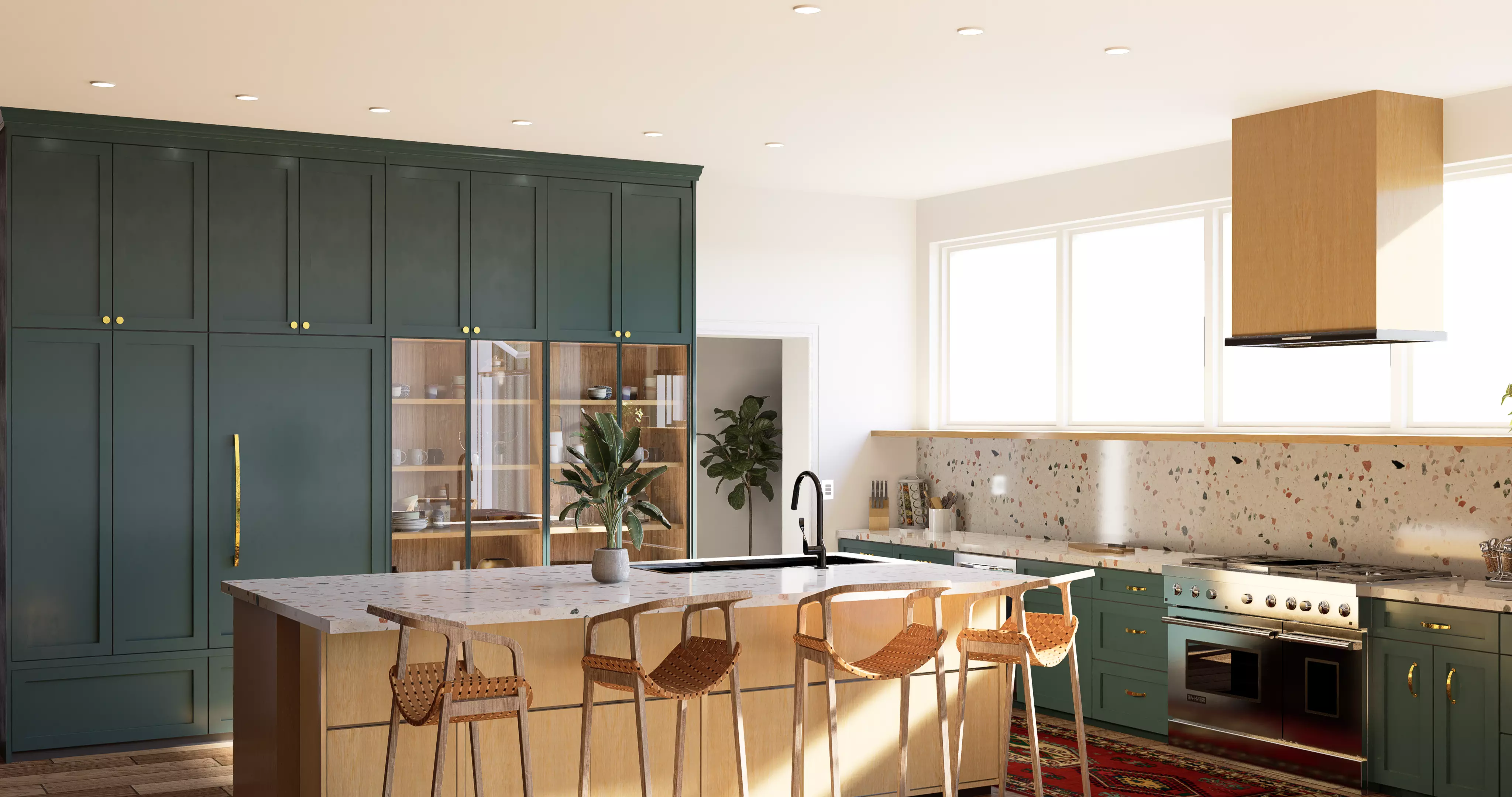 Terrazzo Kitchen Free 3D model