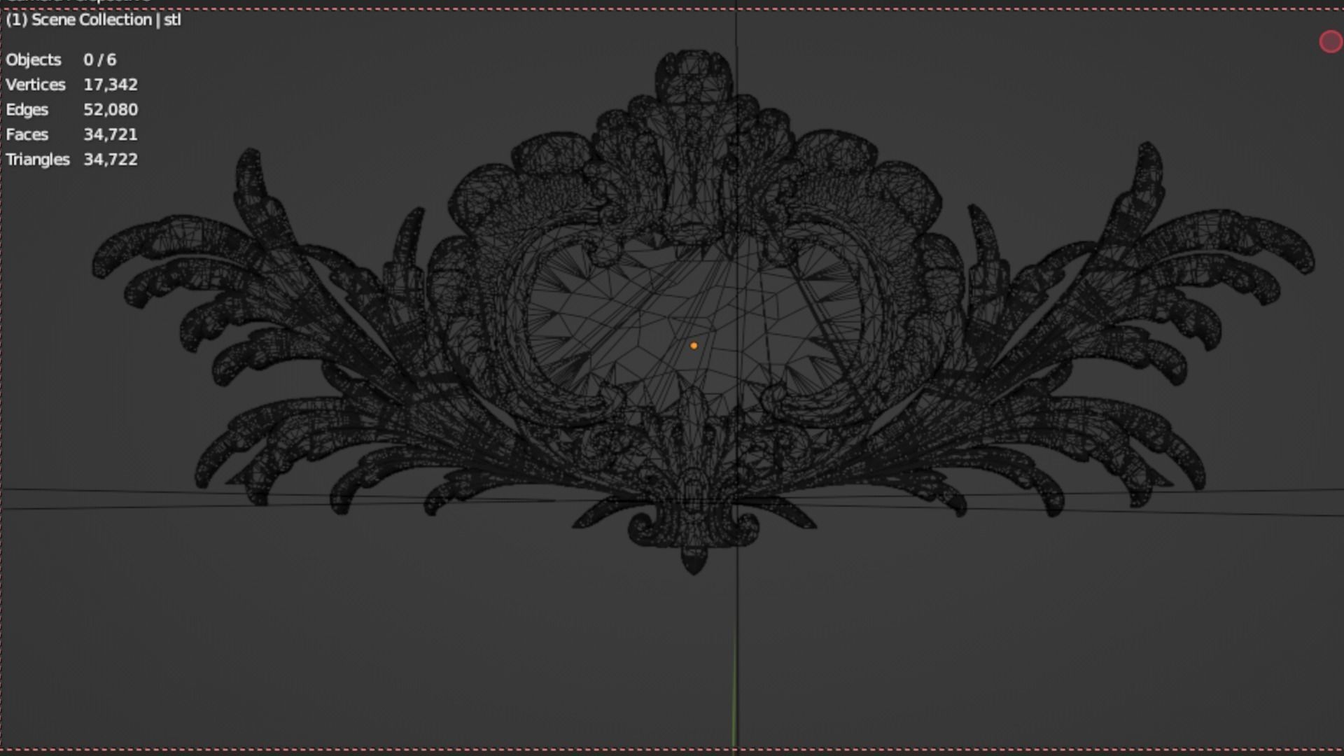 Classic decor ornament 82 3D model_5