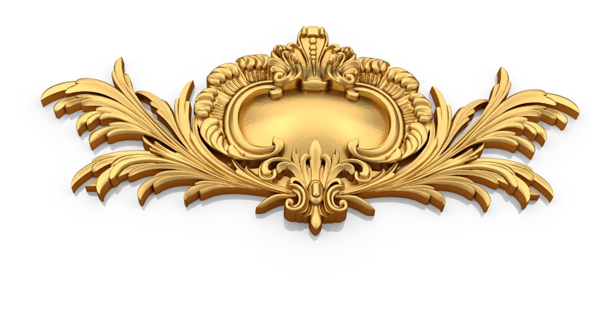 Classic decor ornament 82 3D model_3