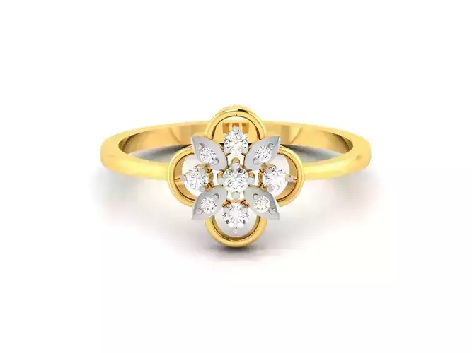 Women Diamond Ring 3dm render details
