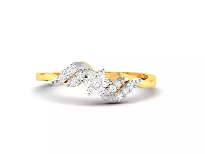 Women Diamond Ring 3dm render details