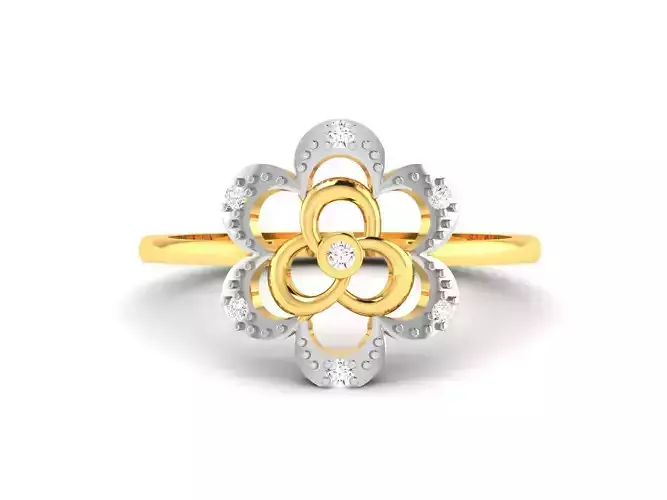 Women Diamond Ring 3dm render details