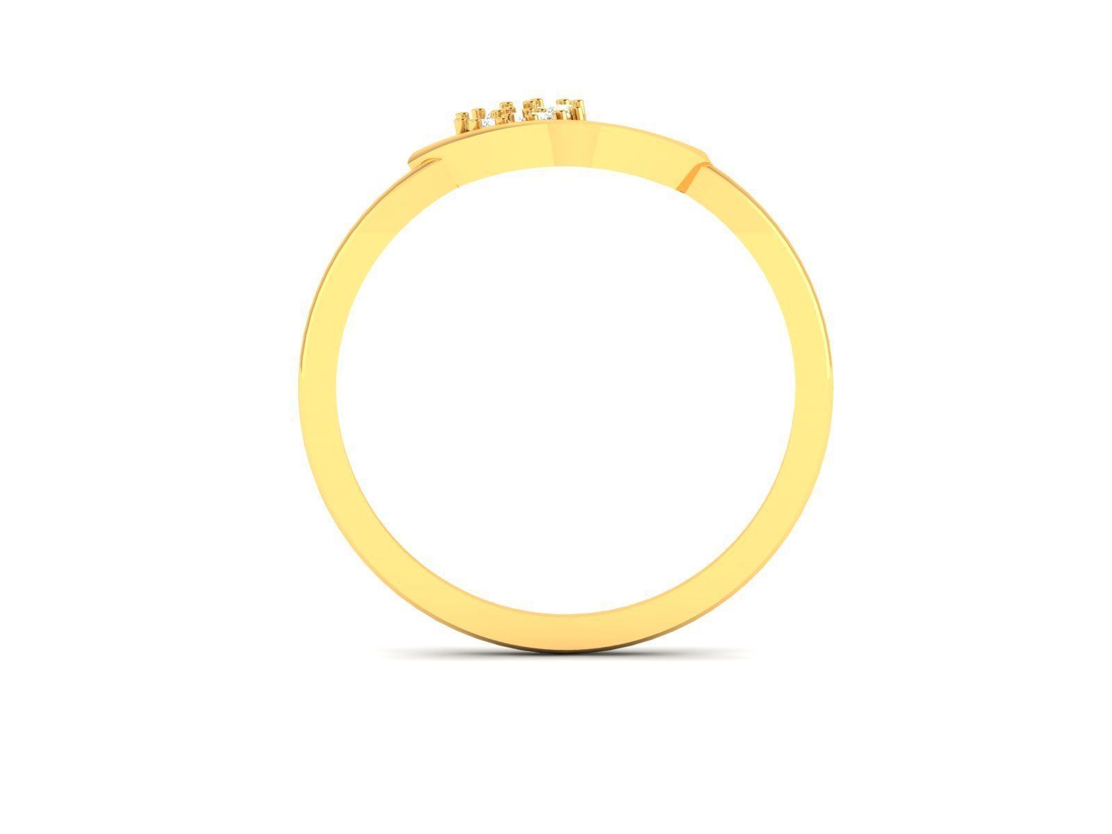 Women Diamond Ring 3dm render details 3D print model_3