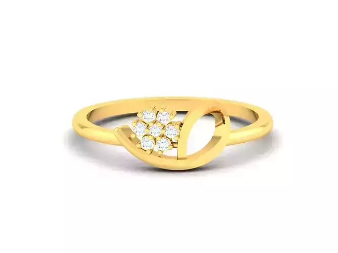 Women Diamond Ring 3dm render details