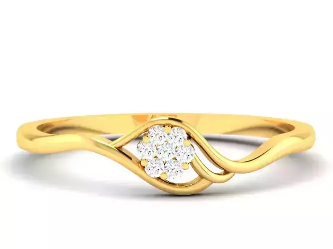 Women Diamond Ring 3dm render details