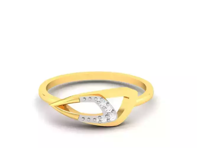 Women Diamond Ring 3dm render details