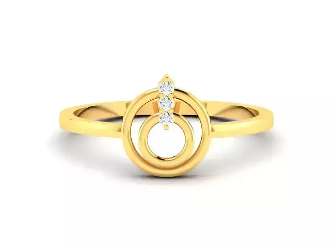 Women Diamond Ring 3dm render details