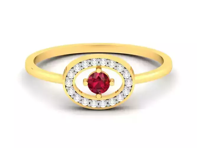 Women Diamond Ring 3dm render details