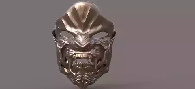Sci fi Wolf Mask less fangs 3D model