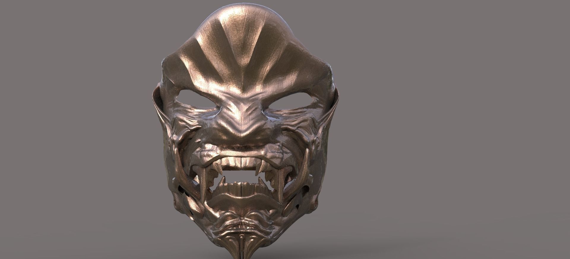 Sci fi Wolf Mask less fangs 3D model_1