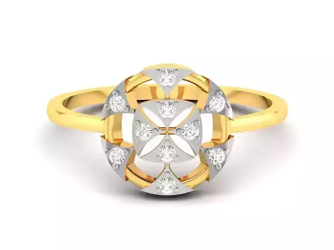 Women Diamond Ring 3dm render details