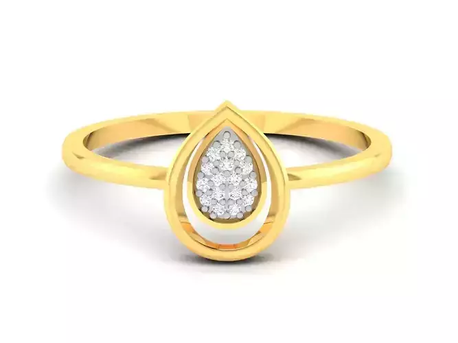 Women Diamond Ring 3dm render details