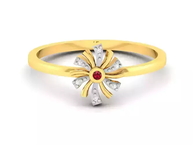 Women Diamond Ring 3dm render details