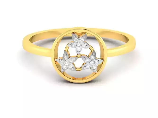 Women Diamond Ring 3dm render details