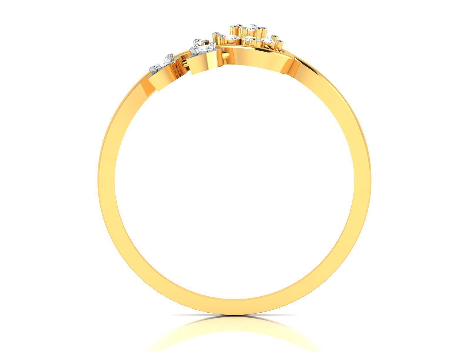 Women Diamond Ring 3dm render details 3D print model_5