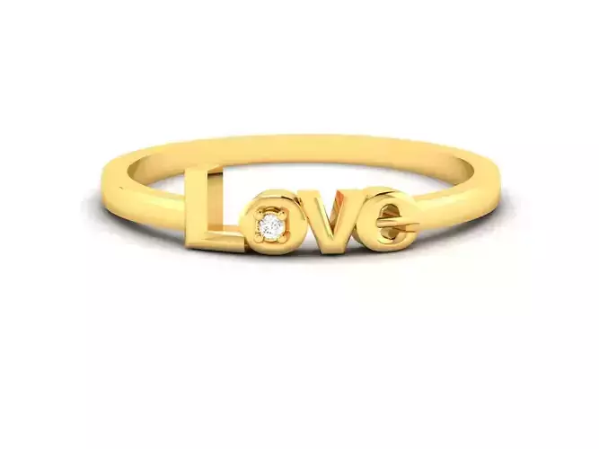 Women Diamond Ring 3dm render details