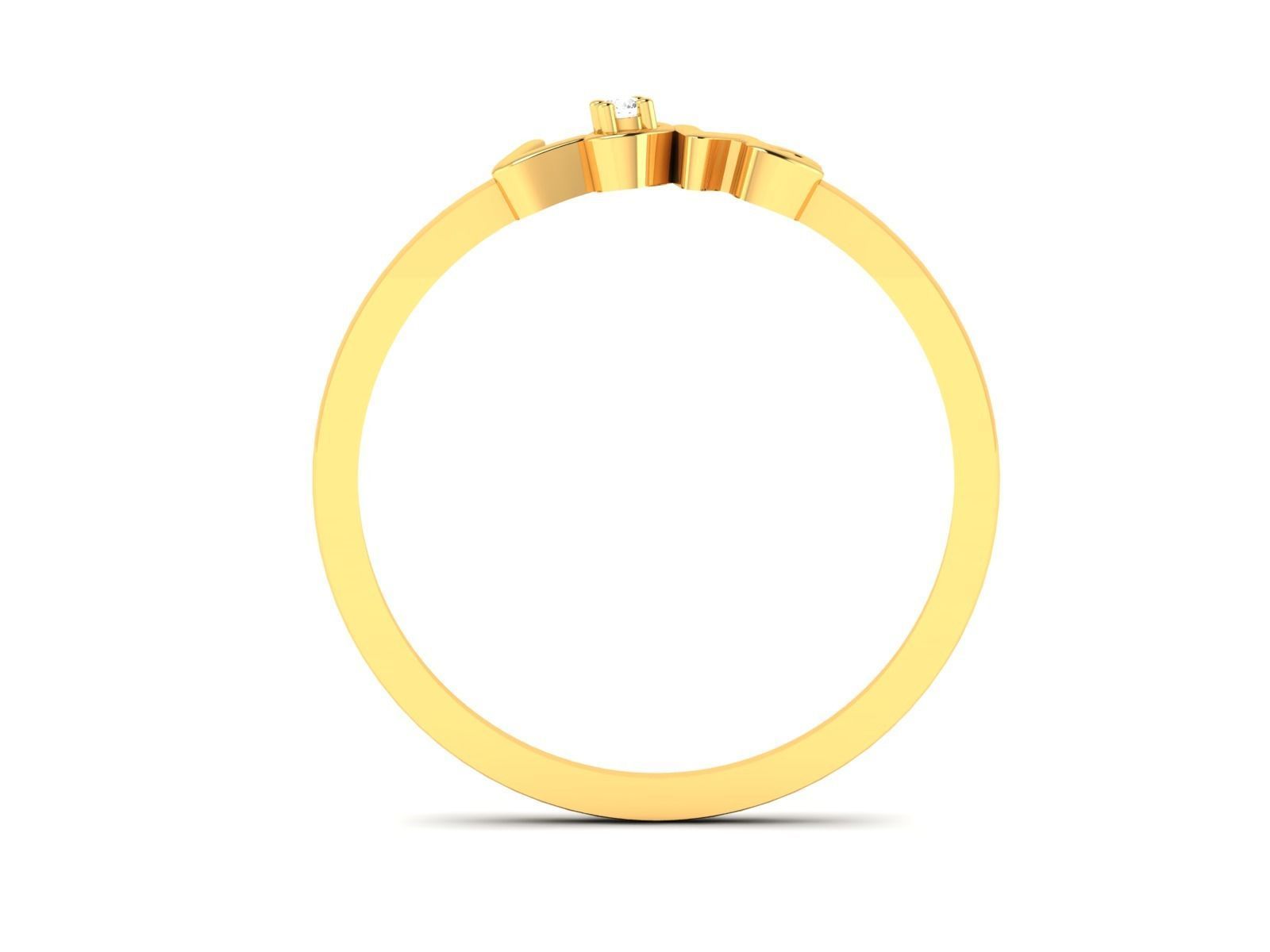 Women Diamond Ring 3dm render details 3D print model_4