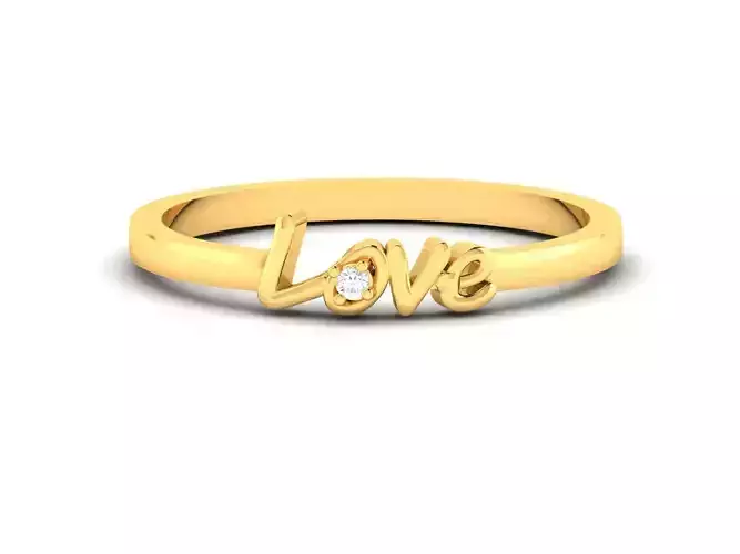 Women Diamond Ring 3dm render details