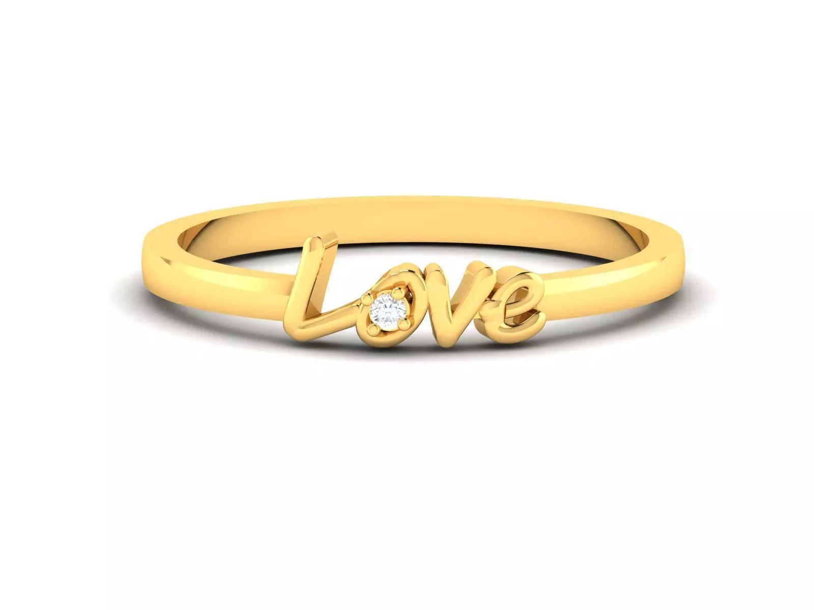 Women Diamond Ring 3dm render details 3D print model_0