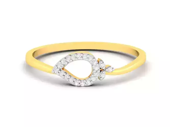 Women Diamond Ring 3dm render details