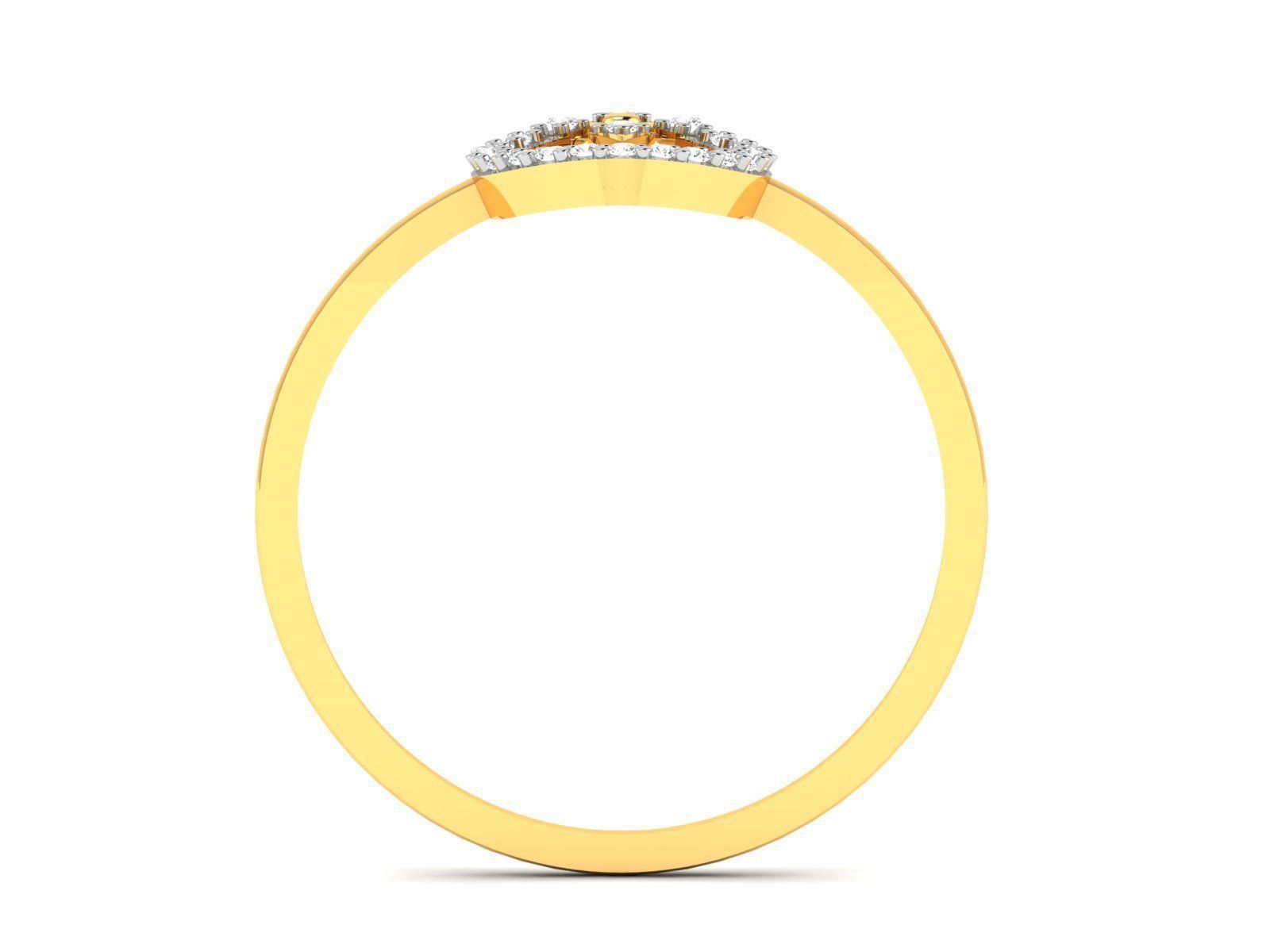 Women Diamond Ring 3dm render details 3D print model_4