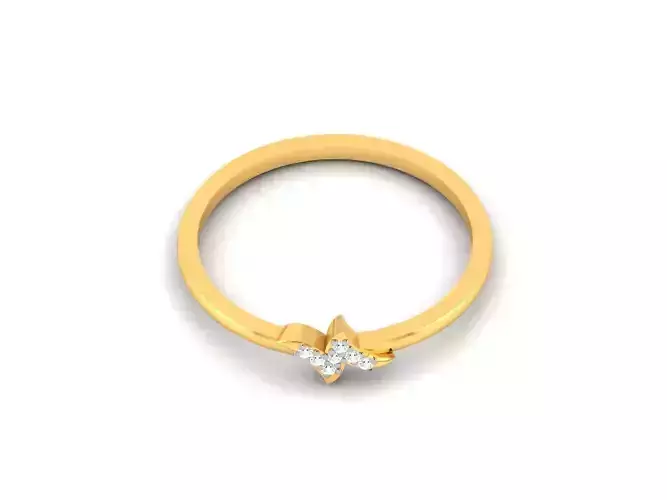 Women Diamond Ring 3dm render details