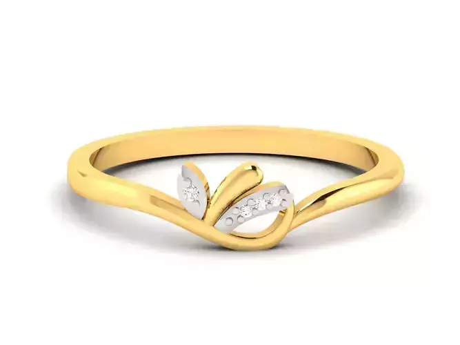 Women Diamond Ring 3dm render details