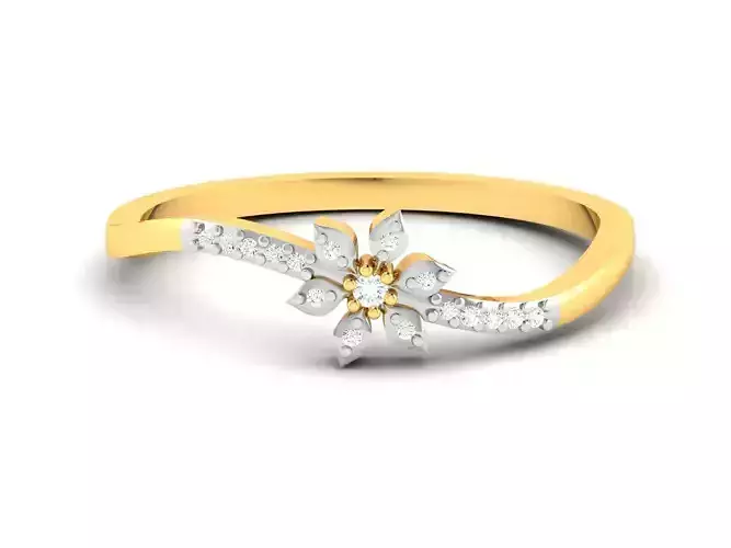 Women Diamond Ring 3dm render details