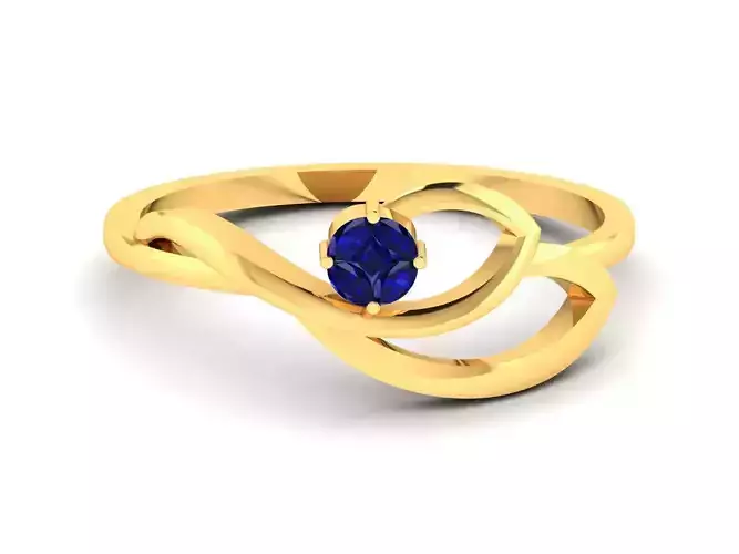 Women Diamond Ring 3dm render details