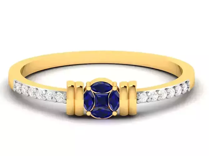 Women Diamond Ring 3dm render details