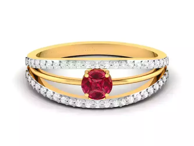Women Diamond Ring 3dm render details