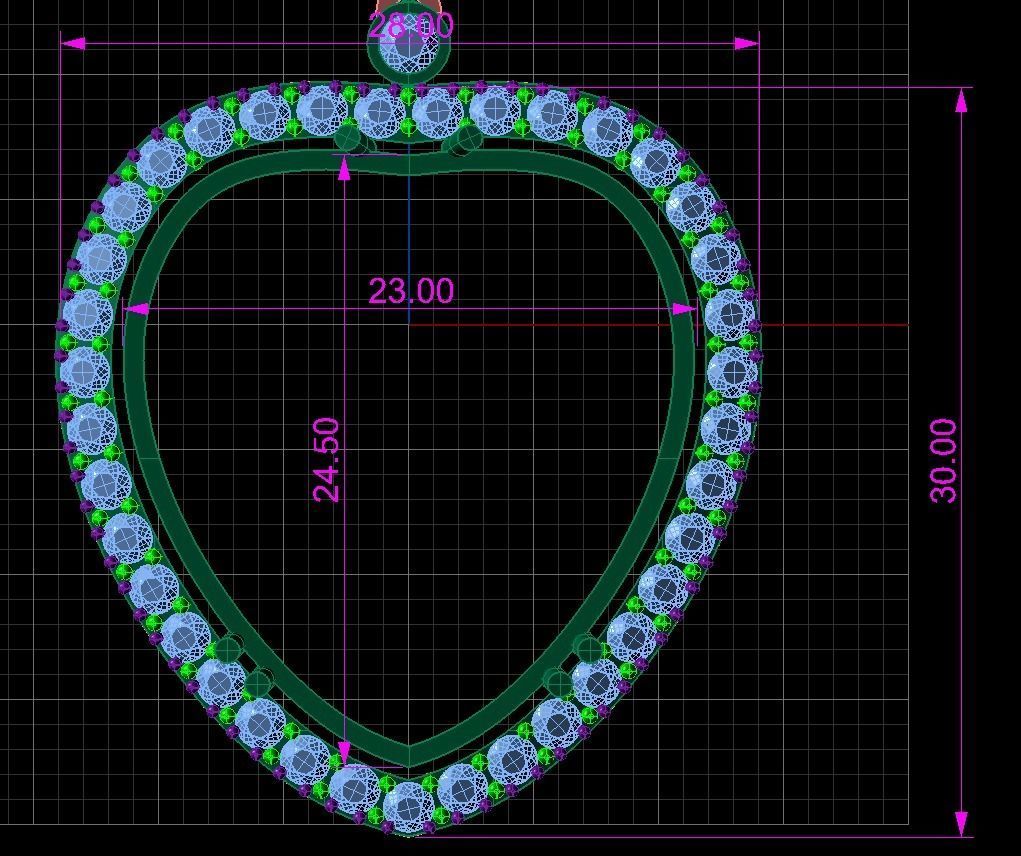 titanic necklace 3D print model_3