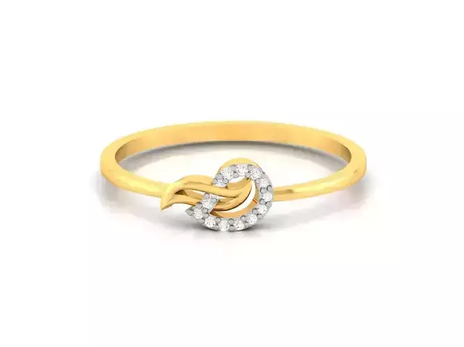 Women Diamond Ring 3dm render details