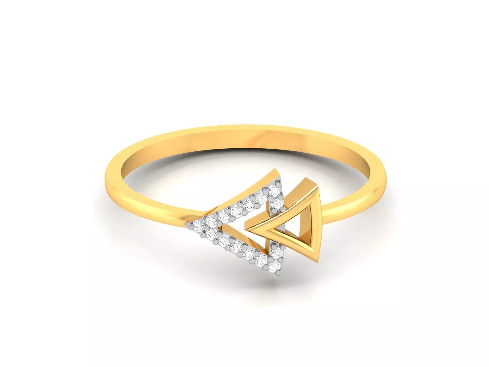 Women Diamond Ring 3dm render details 3D print model_0