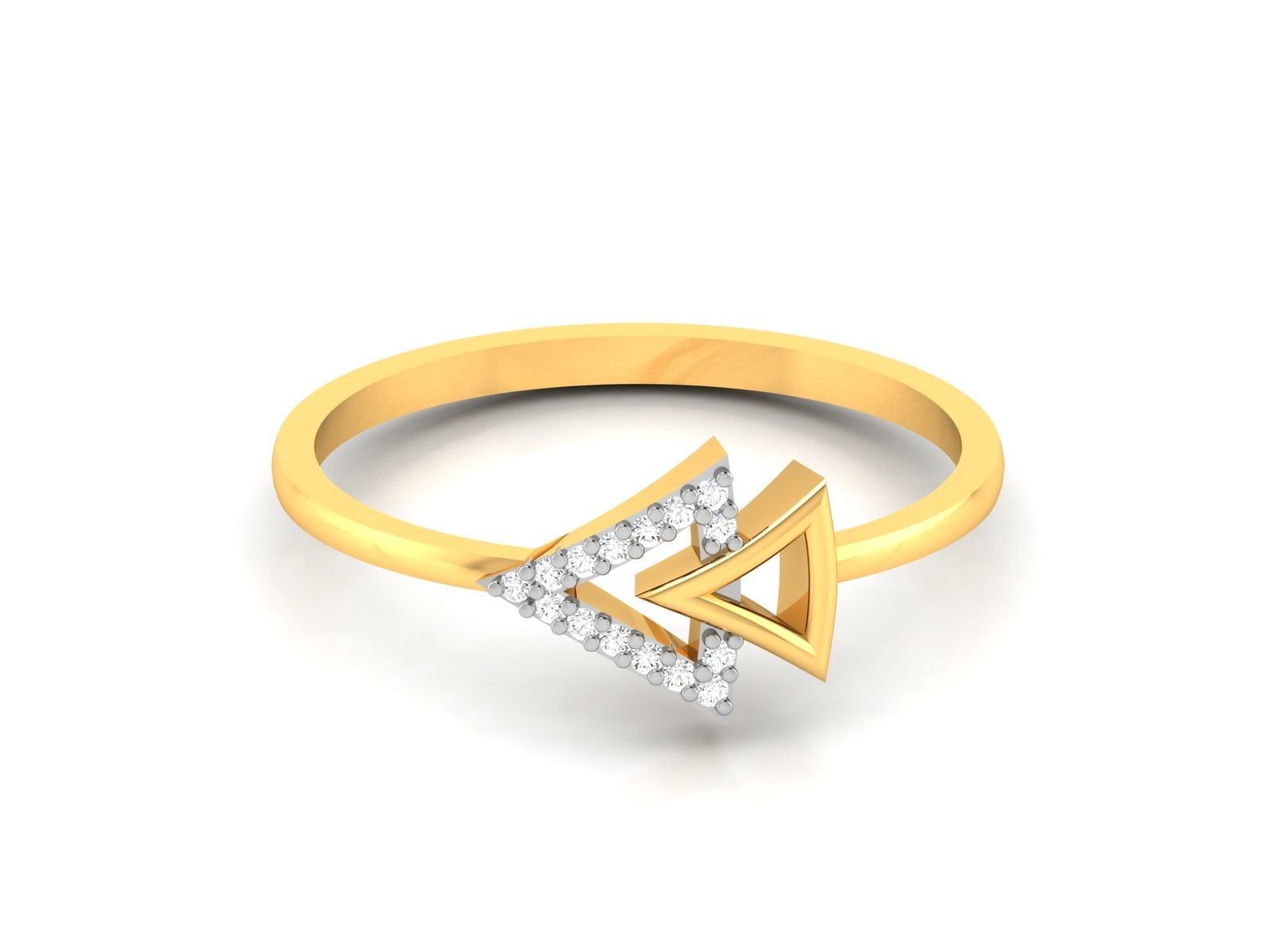 Women Diamond Ring 3dm render details 3D print model_7