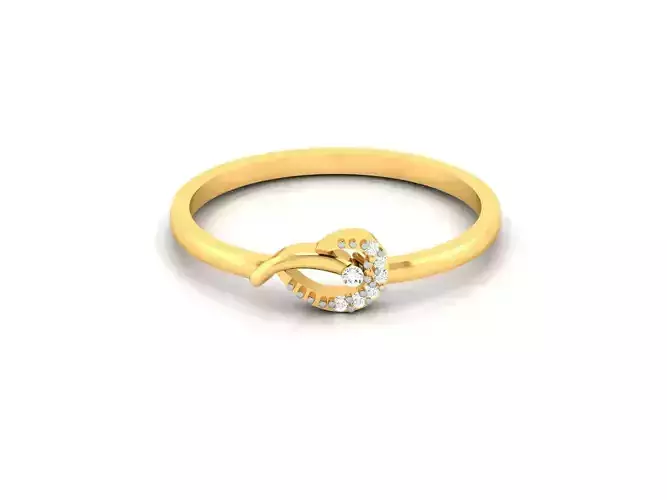 Women Diamond Ring 3dm render details
