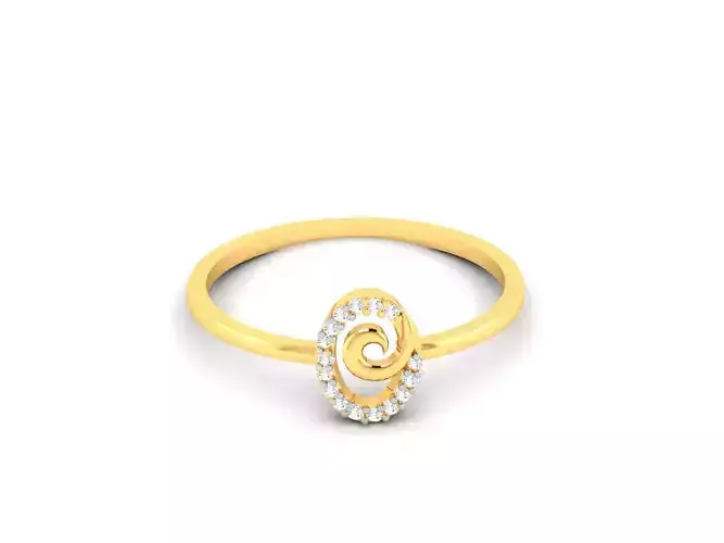 Women Diamond Ring 3dm render details