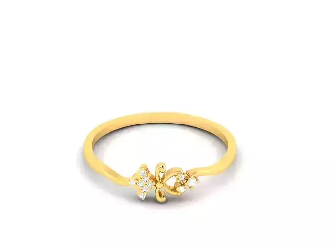 Women Diamond Ring 3dm render details