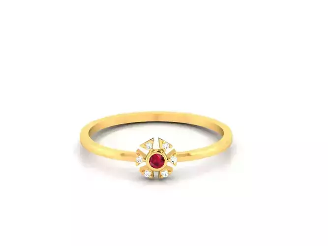 Women Diamond Ring 3dm render details