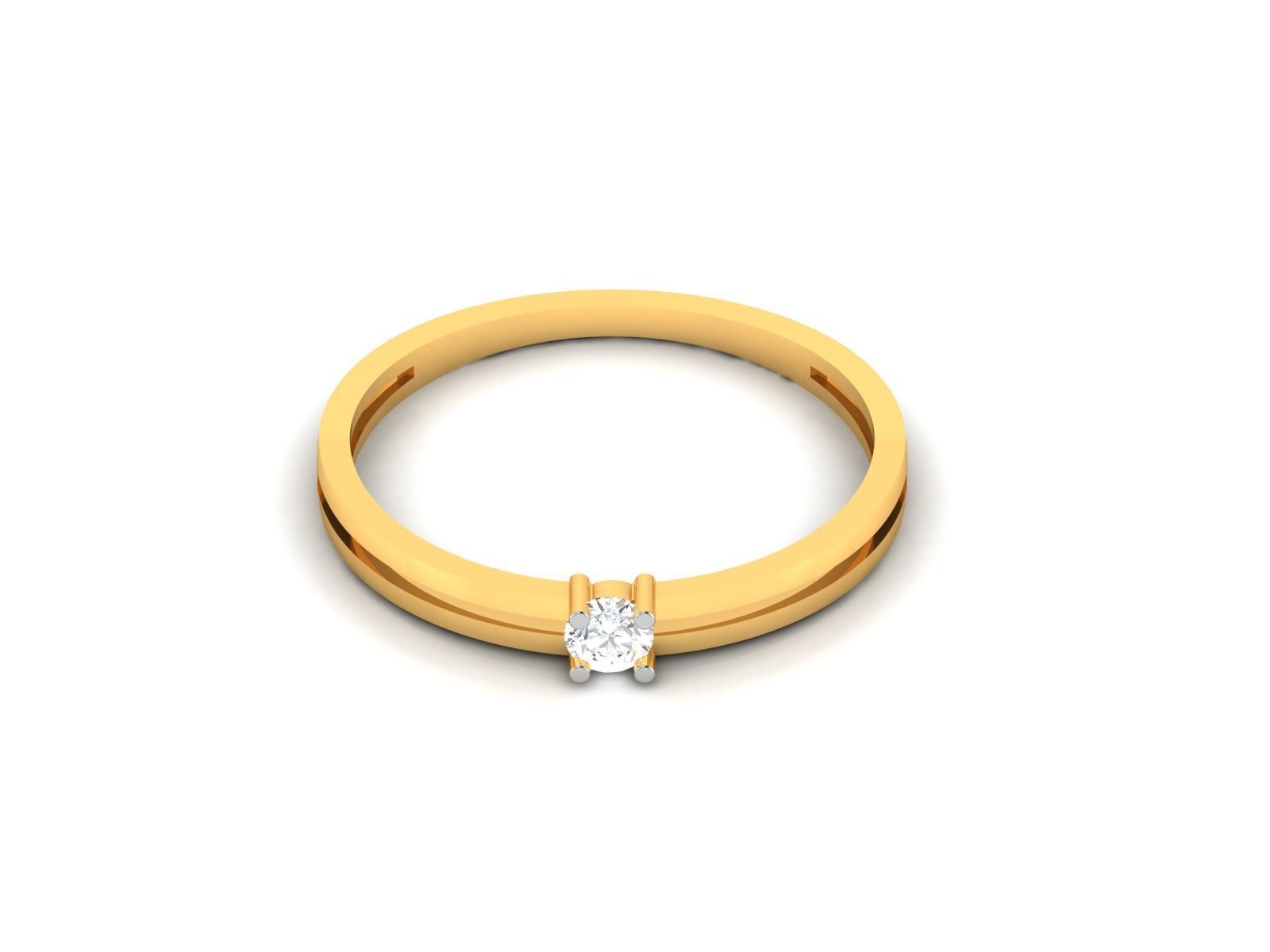 Women Diamond Ring 3dm render details 3D print model_7