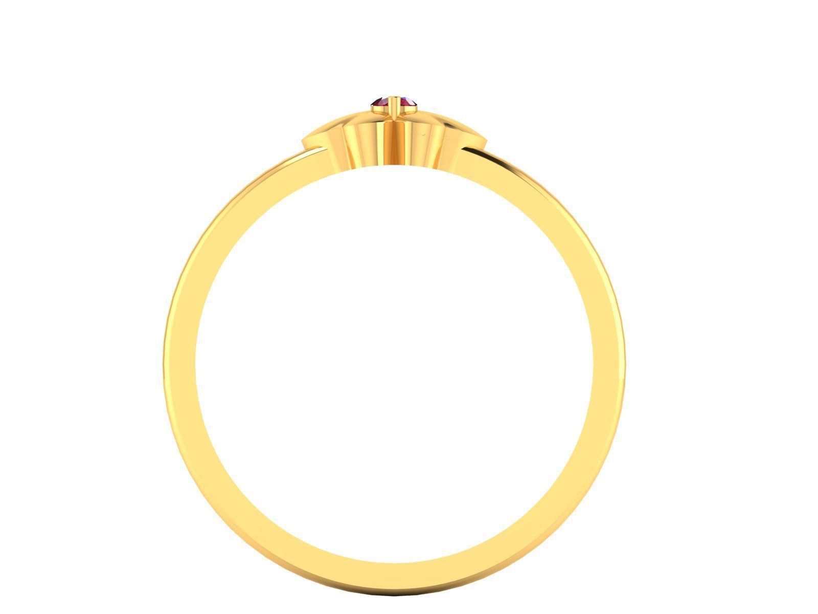 Women Diamond Ring 3dm render details 3D print model_5