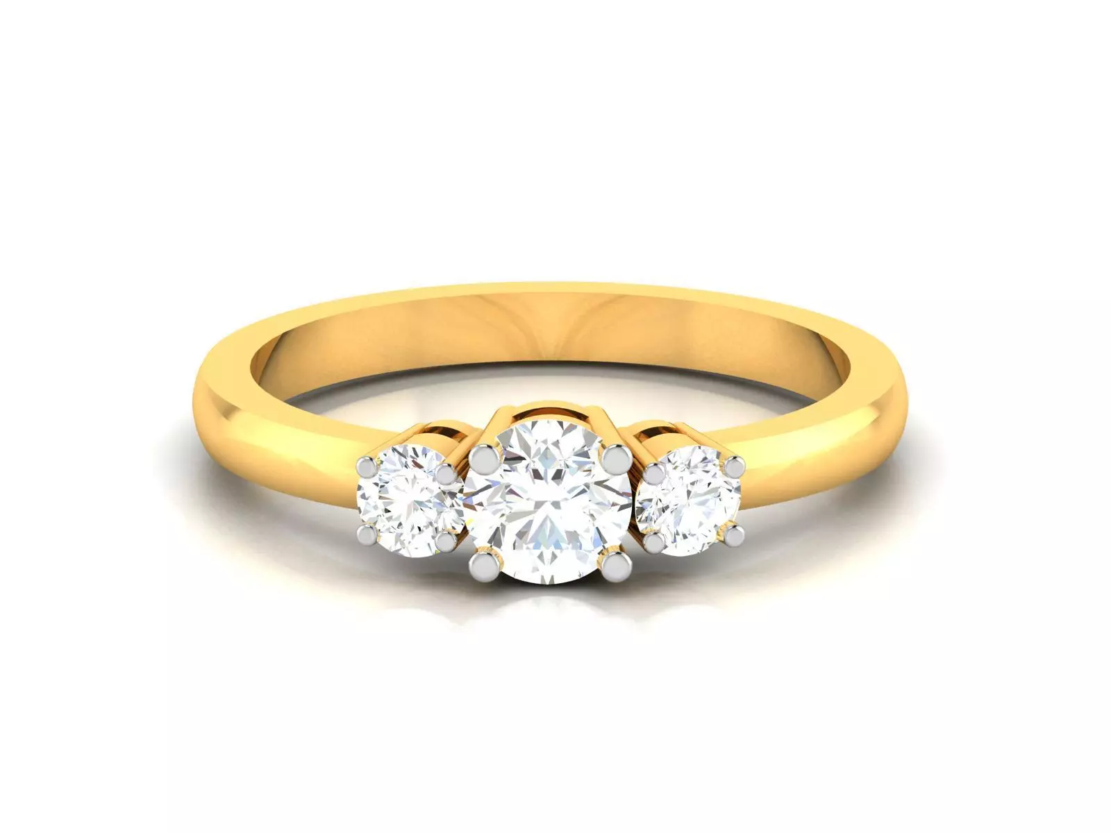Women Diamond Ring 3dm render details 3D print model_0