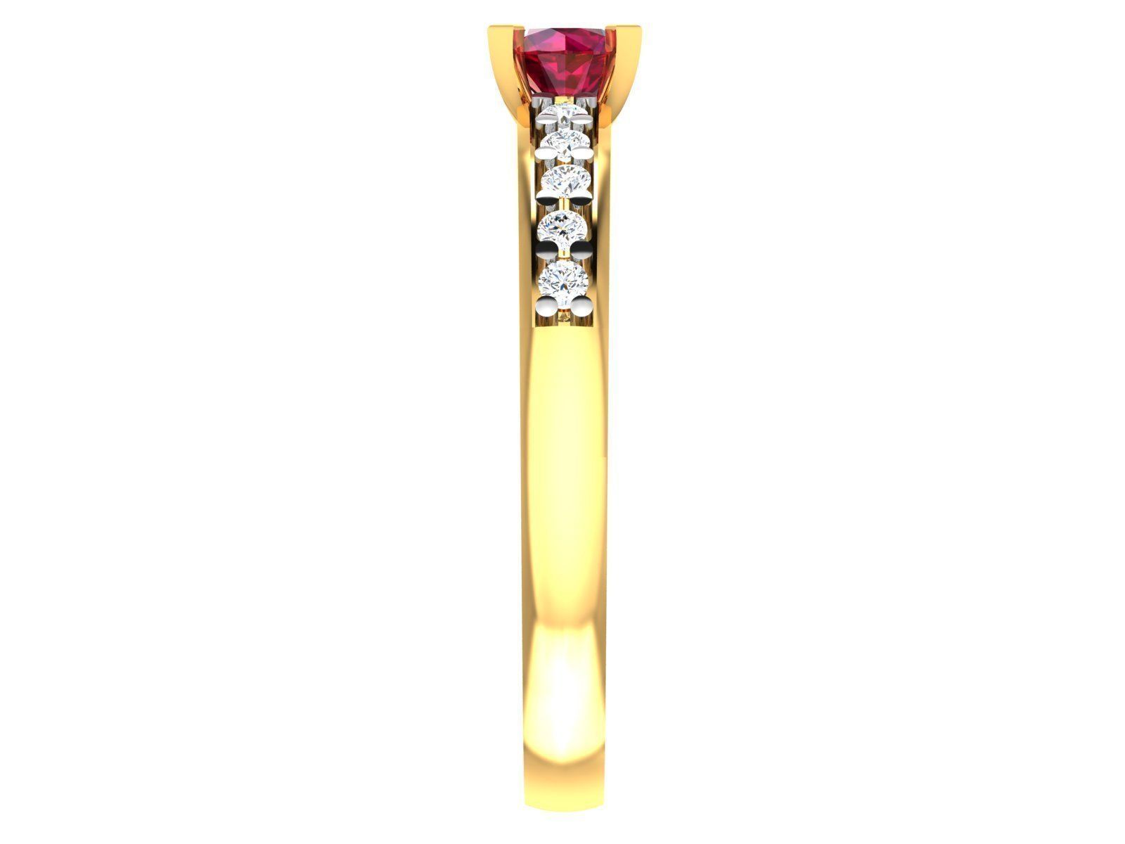 Women Diamond Ring 3dm render details 3D print model_1