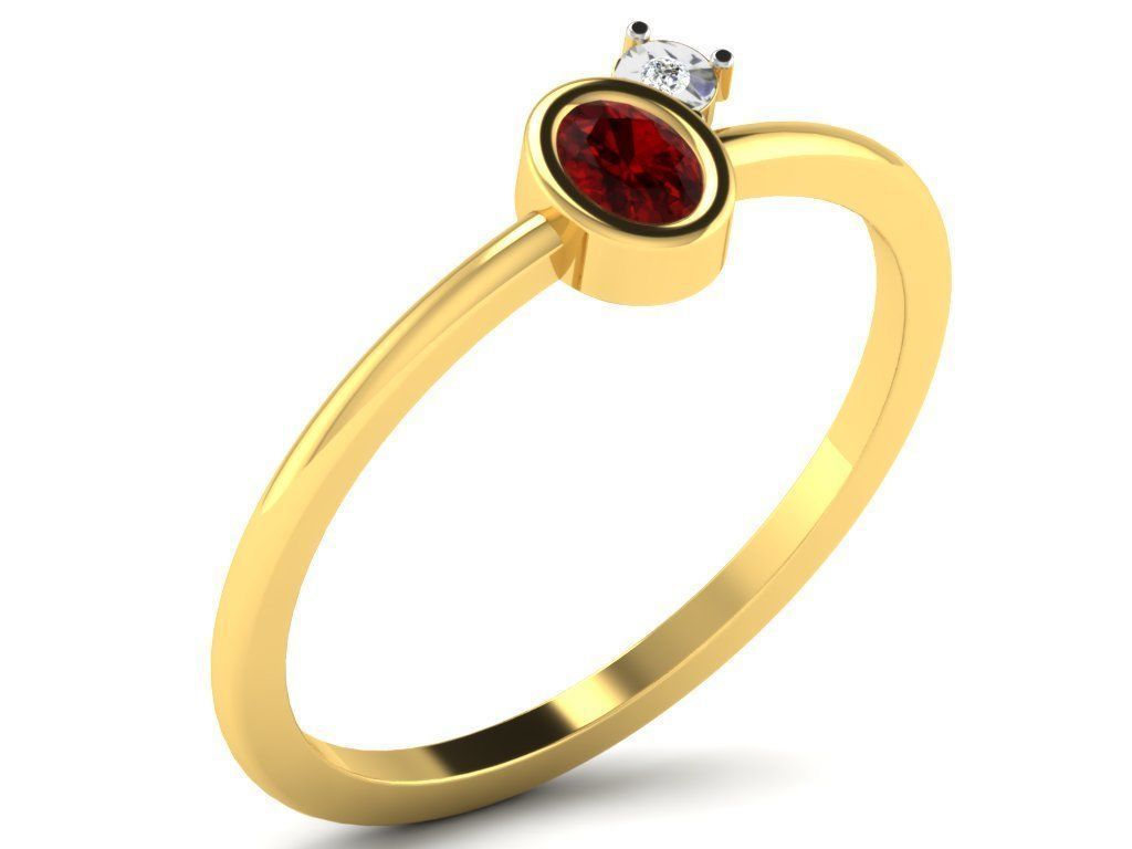 Women Diamond Ring 3dm render details 3D print model_8