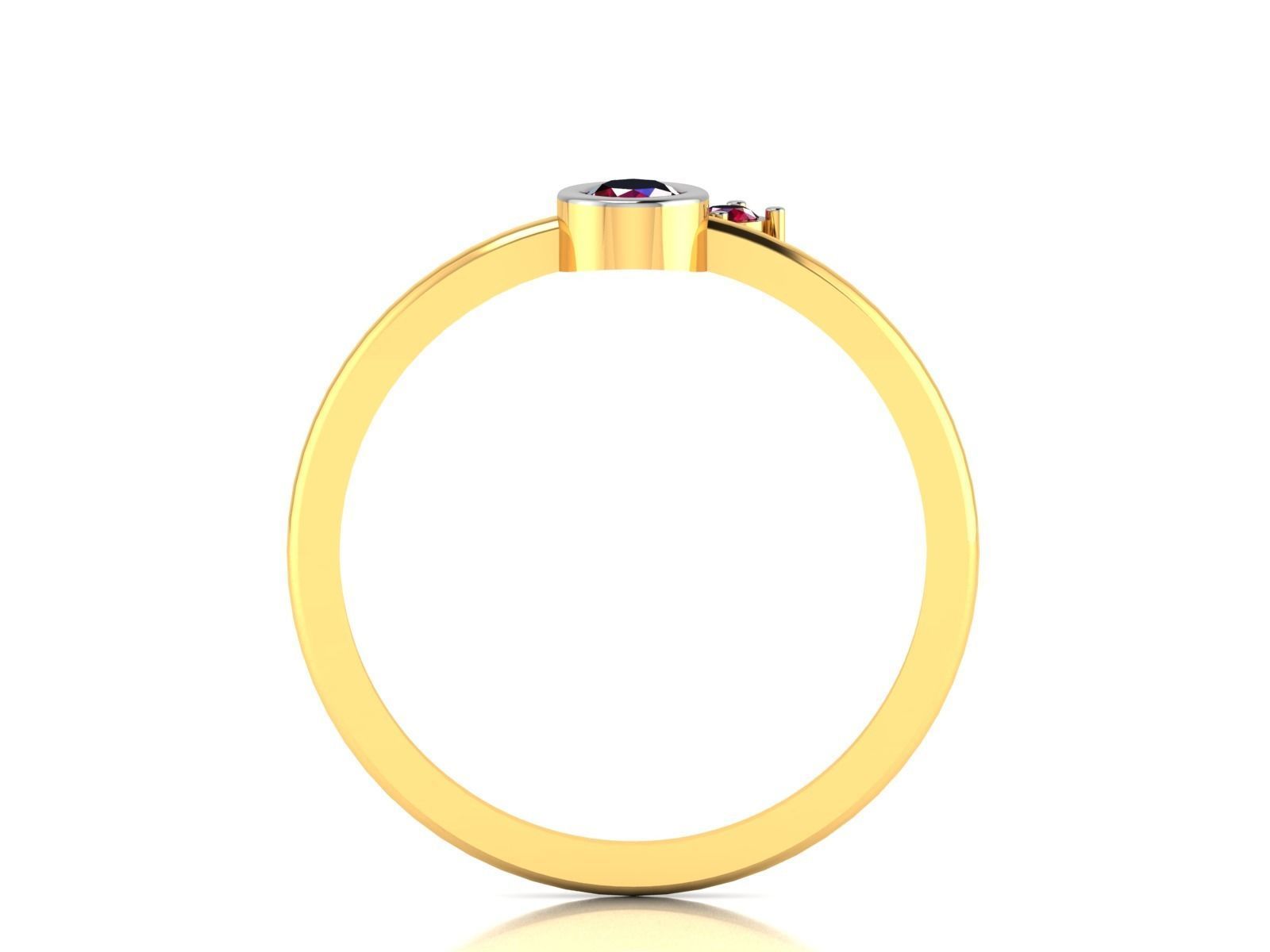 Women Diamond Ring 3dm render details 3D print model_4